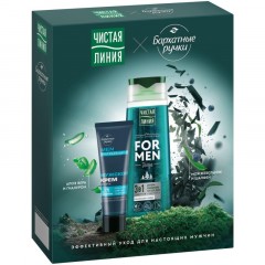 Подарочный набор for men Чистая линия Ежедневный уход,250+80мл муж Подарочный набор for men Чистая линия Ежедневный уход,250+80мл муж - фото 5