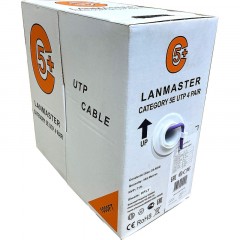 Кабель LANMASTER LAN-5EUTP-HFLT 4 пары Кат.5e 350 МГц LSZH нг(А)-HF 305 м Кабель LANMASTER LAN-5EUTP-HFLT 4 пары Кат.5e 350 МГц LSZH нг(А)-HF 305 м - фото 2