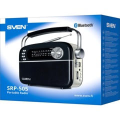 Радиоприемник Sven SRP-505, 3Вт, Bluetooth, FM/AM/SW/USB/microSD/AUX, аккум - фото 6