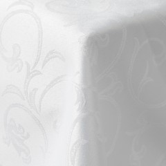 Скатерть Luscan Журавинка 145х145см (88%ПЭ, 12%хлопок) рис веточка, белый Скатерть Luscan Журавинка 145х145см (88%ПЭ, 12%хлопок) рис веточка, белый - фото 3