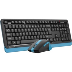 Набор клавиатура+мышь A4Tech Fstyler FG1035 NAVY BLUE USB беспров.чер/син - фото 3