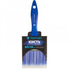 Кисть плоская акриловая TOPFORT Aqua Performance 80х15 Кисть плоская акриловая TOPFORT Aqua Performance 80х15 - фото 5