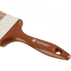 Кисть плоская по дереву TOPFORT Optimum 76х15 Кисть плоская по дереву TOPFORT Optimum 76х15 - фото 4