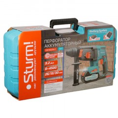 Перфоратор аккум б/щ Sturm!, 18В, 1BatterySystem, 3.2Дж, 3+1реж CRH1832BLC Перфоратор аккум б/щ Sturm!, 18В, 1BatterySystem, 3.2Дж, 3+1реж CRH1832BLC - фото 15