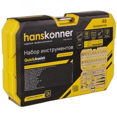 Набор инструментов 46 предметов, Hanskonner HK1045-20-S46 Набор инструментов 46 предметов, Hanskonner HK1045-20-S46 - фото 2