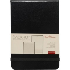 Бизнес-блокнот А6 megapolis reporter 100 л черный 3-104/02