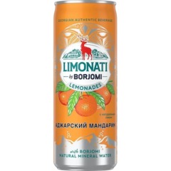 Напиток Боржоми Аджарский мандарин, газ ж/б, 0,33л
