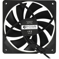 Вентилятор ID-Cooling FL-12025K 120x120mm черный 3-pin 21dB 145gr Ret - фото 2