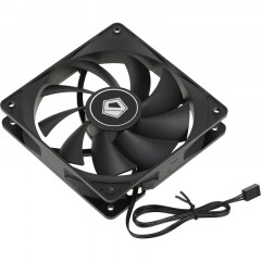 Вентилятор ID-Cooling FL-12025K 120x120mm черный 3-pin 21dB 145gr Ret - фото 3