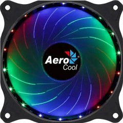 Вентилятор Aerocool Cosmo 12 RGB 120x120x25mm черный/белый 4-pin (Molex) Вентилятор Aerocool Cosmo 12 RGB 120x120x25mm черный/белый 4-pin (Molex) - фото 2