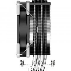 Кулер ID-Cooling SE-214-XT Basic AM5/AM4/1151/1200/1700 черный 4-pin 180W Кулер ID-Cooling SE-214-XT Basic AM5/AM4/1151/1200/1700 черный 4-pin 180W - фото 3