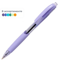 Ручка шариковая автомат. Deli Every,EQ41-BL,син,пул нак.0,7мм,4 цв.корп,асс