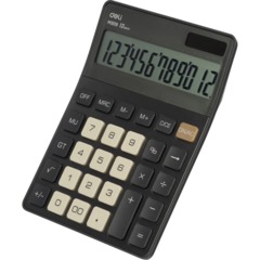 Калькулятор настольный Deli EM309,12 р, дв пит,176,9x124,9x34мм,темно-серый - фото 3