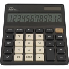 Калькулятор настольный Deli EM309,12 р, дв пит,176,9x124,9x34мм,темно-серый - фото 5