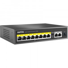 Коммутатор Netis P110GH 8х100 Мбит/с PoE+ 120Вт, 2х1000 Мбит/с, 1xSFP Коммутатор Netis P110GH 8х100 Мбит/с PoE+ 120Вт, 2х1000 Мбит/с, 1xSFP - фото 3