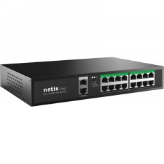 Коммутатор Netis P116GC 16х1000 Мбит/с PoE+ 240Вт, 2х1000 Мбит/с Коммутатор Netis P116GC 16х1000 Мбит/с PoE+ 240Вт, 2х1000 Мбит/с - фото 3