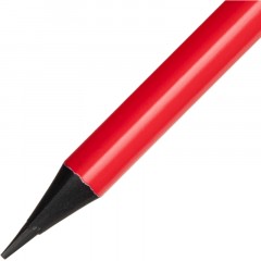 Карандаш чернографитный Attache пластик, трехгранн, с ластиком, ассорти - фото 7