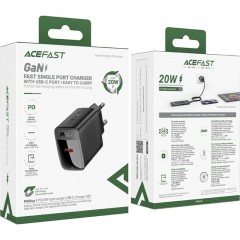 Зарядное устройство сетевое ACEFAST (AF-A82-BK) PD20W GaN single USB-C Зарядное устройство сетевое ACEFAST (AF-A82-BK) PD20W GaN single USB-C - фото 5