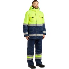 Костюм рабочий зимний м БРАЙТ КПК ф.жел/син(Кос 770) 88-92 (44-46)170-176 - фото 2