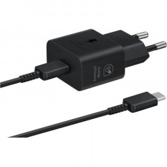 Зарядное устройство сетевое Samsung EP-T2510 25W Type-C Black+cable Зарядное устройство сетевое Samsung EP-T2510 25W Type-C Black+cable - фото 3