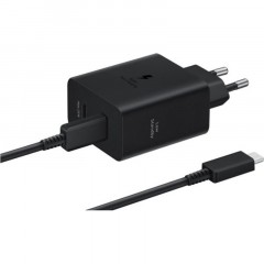 Зарядное устройство сетевое Samsung EP-T5020 50W Duo Type-C Black + cable Зарядное устройство сетевое Samsung EP-T5020 50W Duo Type-C Black + cable - фото 2