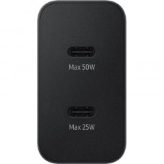 Зарядное устройство сетевое Samsung EP-T5020 50W Duo Type-C Black + cable Зарядное устройство сетевое Samsung EP-T5020 50W Duo Type-C Black + cable - фото 3
