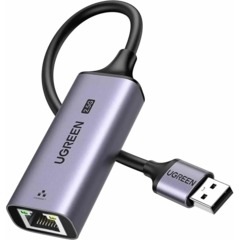 Адаптер UGREEN CM648 (25051) USB-A 3.0 to RJ45 2.5G Ethernet Adapter Grey