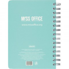 Тетрадь общая А5 Attache Miss Office 128л клетка гребень голубой с серебром Тетрадь общая А5 Attache Miss Office 128л клетка гребень голубой с серебром - фото 9