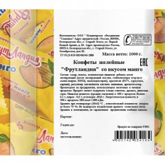 Конфеты Фрутландия желейные со вкусом манго пак 1000г Конфеты Фрутландия желейные со вкусом манго пак 1000г - фото 3