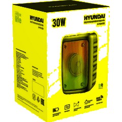 Акустическая система Hyundai H-PS1006 черный 30W 1.0 BT 10м 1500mAh - фото 5
