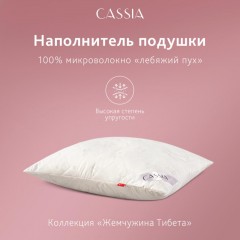 Подушка 70x70 Жемчужина Тибета овечья шерсть, микроволокно Подушка 70x70 Жемчужина Тибета овечья шерсть, микроволокно - фото 3