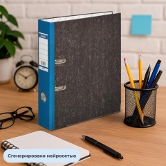 Папка-регистратор мрамор 70мм,син,бум/бум,карм.кор,мет.уг Папка-регистратор мрамор 70мм,син,бум/бум,карм.кор,мет.уг - фото 11
