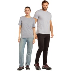 Футболка (160 г.) с кор.рукавом серый меланж (6XL)