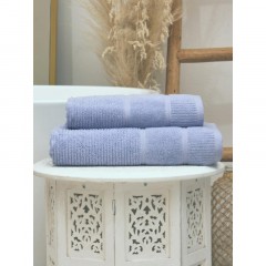 Набор полотенец махровых TAC DORA 50х90,70х140 550 г/м2 GRAY-BLUE,сер-голуб Набор полотенец махровых TAC DORA 50х90,70х140 550 г/м2 GRAY-BLUE,сер-голуб - фото 6