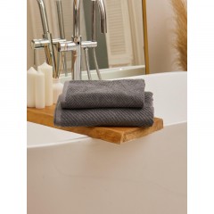 Набор полотенец махровых TAC VENTURA 50х90,70х140 500г/м2 GRAY, серый - фото 6