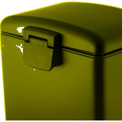 Ведро мусорное с педалью и доводчиком Luscan 6л, черное,прямоуг,металл - фото 5