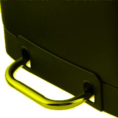 Ведро мусорное с педалью и доводчиком Luscan 6л, черное,прямоуг,металл - фото 6