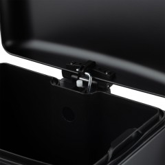 Ведро мусорное с педалью и доводчиком Luscan 12л,черное,прямоуг,металл - фото 5