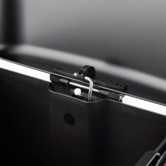 Ведро мусорное с педалью и доводчиком Luscan 30л,черное,прямоуг,металл - фото 5