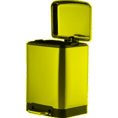 Ведро мусорное с педалью и доводчиком Luscan 6л,матов.,прямоуг,нерж сталь - фото 3