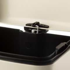 Ведро мусорное с педалью и доводчиком Luscan 12л,бежевое,прямоуг,металл - фото 5