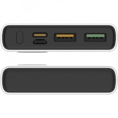 Внешний аккумулятор PERO PB05 10000 mAh,Li-Pol,output USB-C + 2USB-A,белый - фото 2