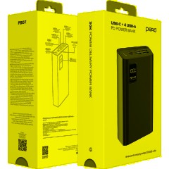 Внешний аккумулятор PERO PB07 30000 mAh,Li-Pol,output USB-C + 4USB-A,черный - фото 7