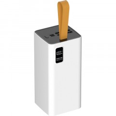 Внешний аккумулятор PERO PB09 50000 mAh,Li-Pol,output USB-C + 4USB-A,белый - фото 3