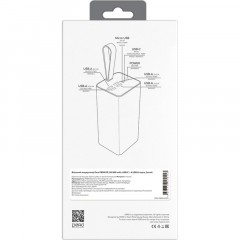 Внешний аккумулятор PERO PB09 50000 mAh,Li-Pol,output USB-C + 4USB-A,белый - фото 9