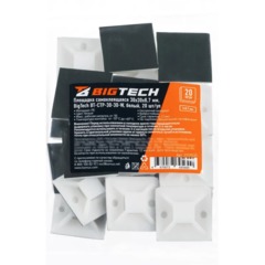 Площадка самоклеящаяся Bigtech BT-CTP-30-30-W,белый,30x30x8,7 мм,20 шт/уп - фото 4
