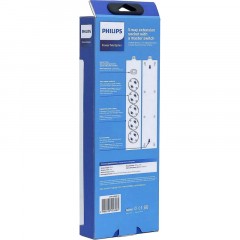 Сетевой фильтр Philips CHP2155BB/51 5р/3м, 10А, черный Сетевой фильтр Philips CHP2155BB/51 5р/3м, 10А, черный - фото 3