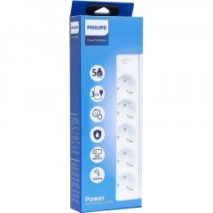 Сетевой фильтр Philips CHP2155WB/51 5р/3м, 10А, белый Сетевой фильтр Philips CHP2155WB/51 5р/3м, 10А, белый - фото 2