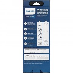 Сетевой фильтр Philips CHP4336WA/51 3р/2м с USB, 10А, белый Сетевой фильтр Philips CHP4336WA/51 3р/2м с USB, 10А, белый - фото 5