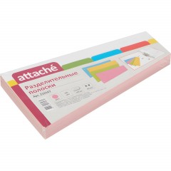 Разделитель листов Разделительные полоски Attache,розовые, 100 шт./уп. Разделитель листов Разделительные полоски Attache,розовые, 100 шт./уп. - фото 2